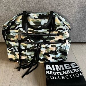 Aimee Kestenberg Camouflage Bag with Black Details